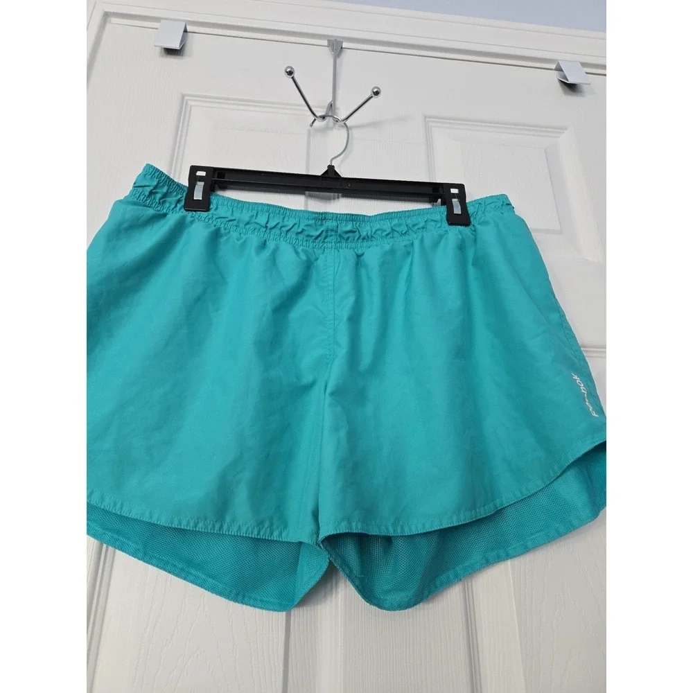 Reebok Womans Athletic Shorts Size Large Turquoise‎